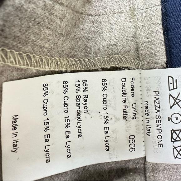 Piazza Sempione 90% Wool, Cuffed Trousers Size 6 - Picture 8 of 13